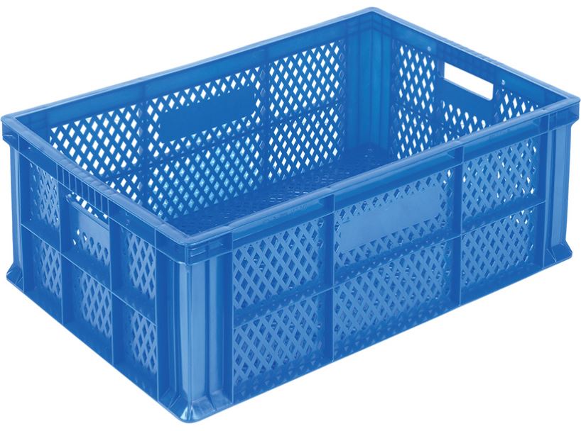 60x40x25 Perforated Plastic Crate 60x40 Perforated Plastic Crates