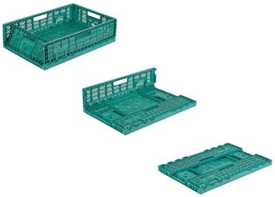 60x40x15 Folding Crate with Terrace